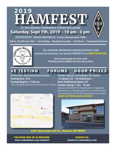 2019 CMARC Hamfest Flyer